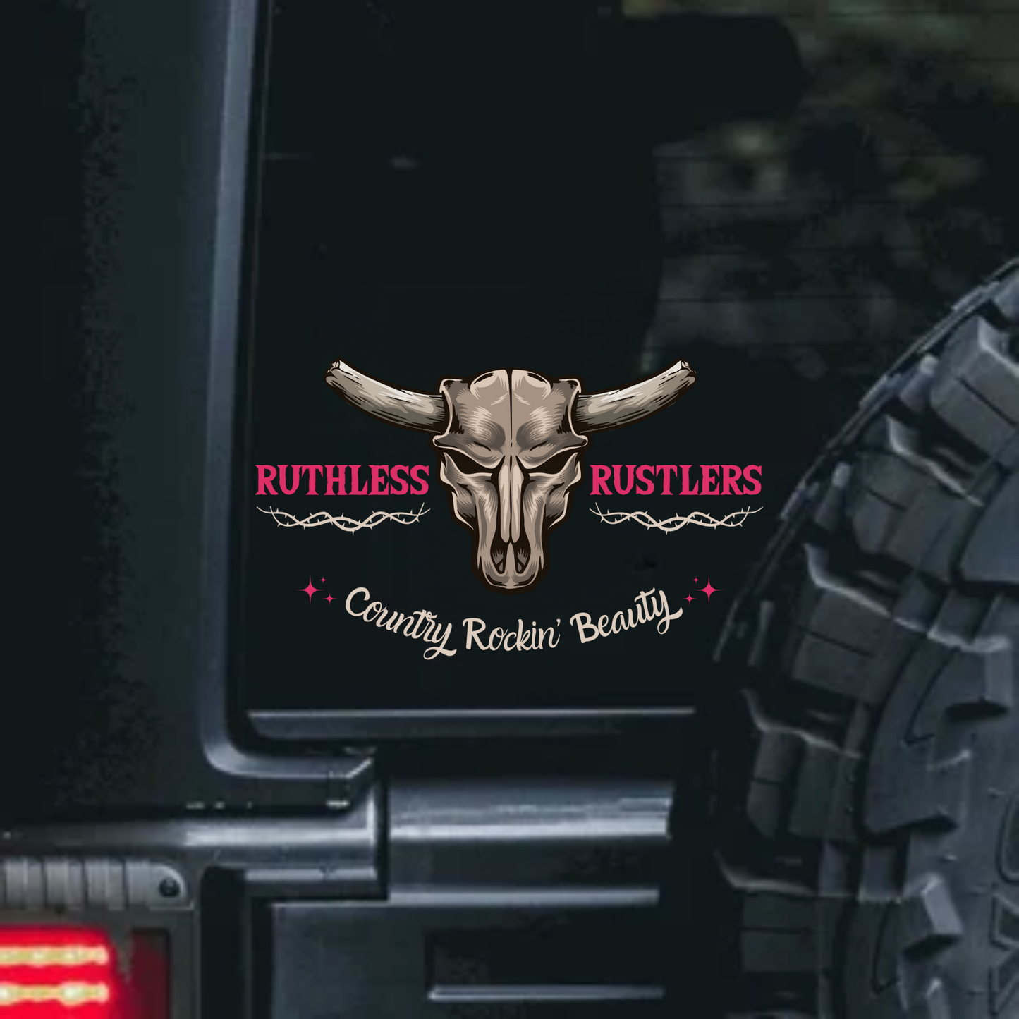 Ruthless Rustlers UV DTF Stickers