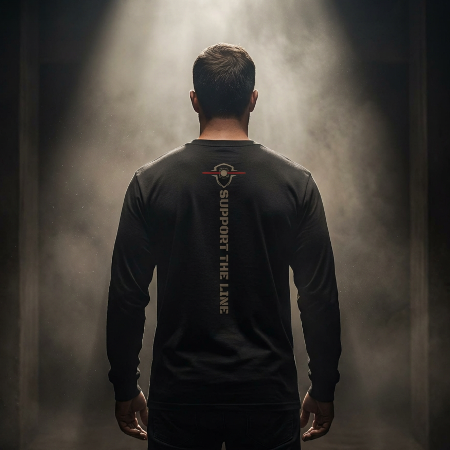 T-Shirt Manches Longues Ruthless Rustlers Firefighters Tribute | Noir