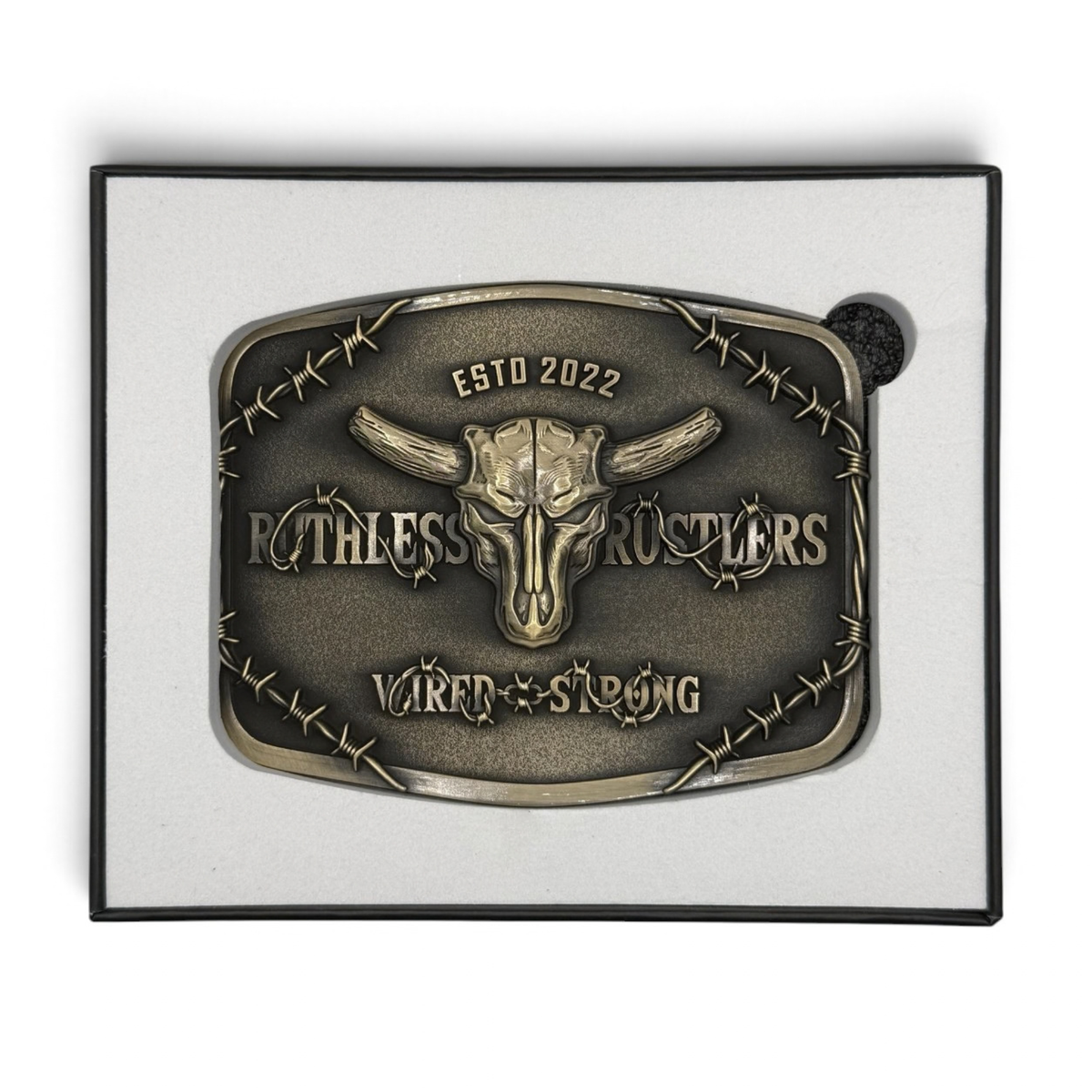 WIRED STRONG BELT BUCKLE | Antique Copper