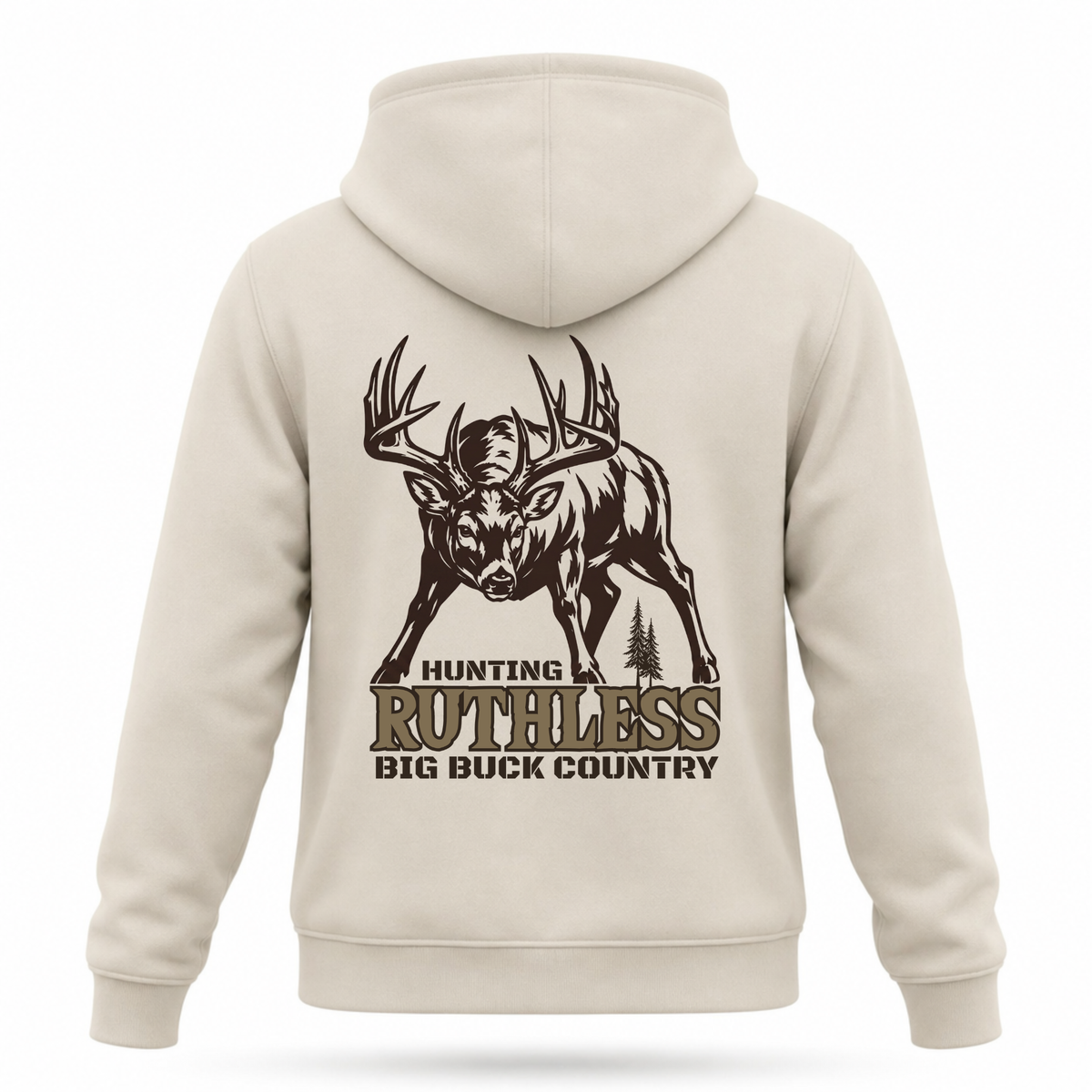 COTTON OUATÉ À CAPUCHON BIG BUCK COUNTRY | Os blanchi
