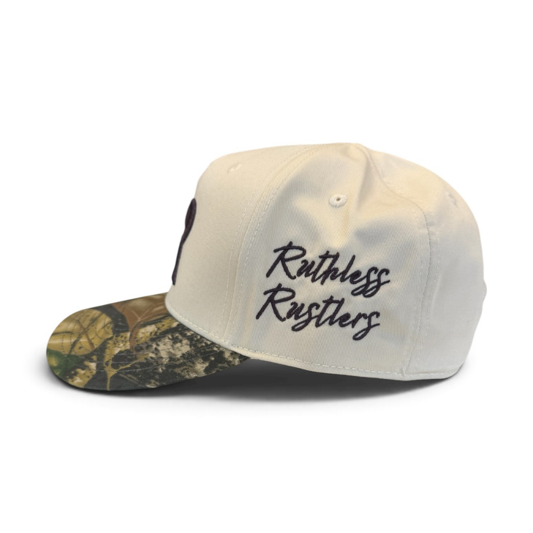 DOUBLE R COMBO CAP | Beige/Wood Camo
