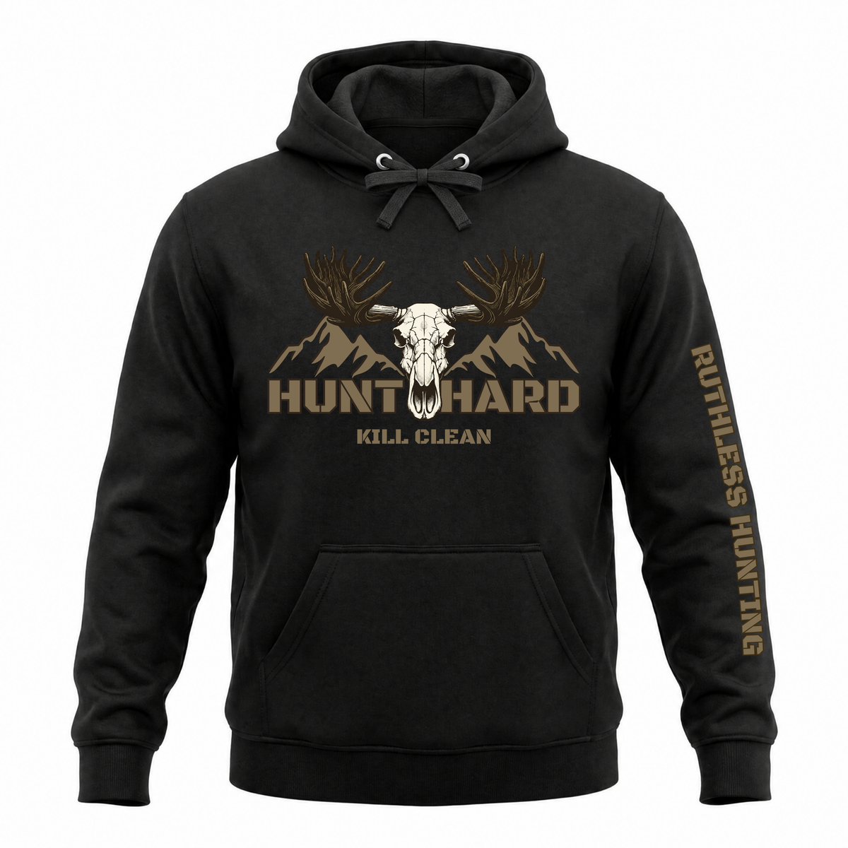 HUNT HARD HOODIE | Black