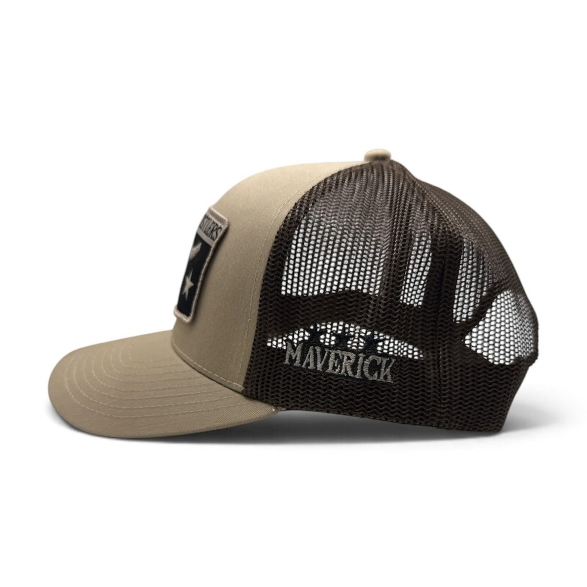 MAVERICK TRUCKER CAP | Khaki/Brown