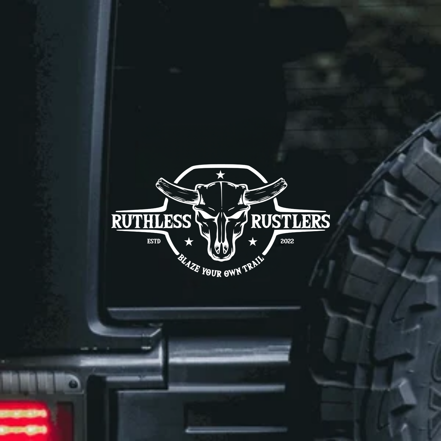 Ruthless Rustlers UV DTF Stickers