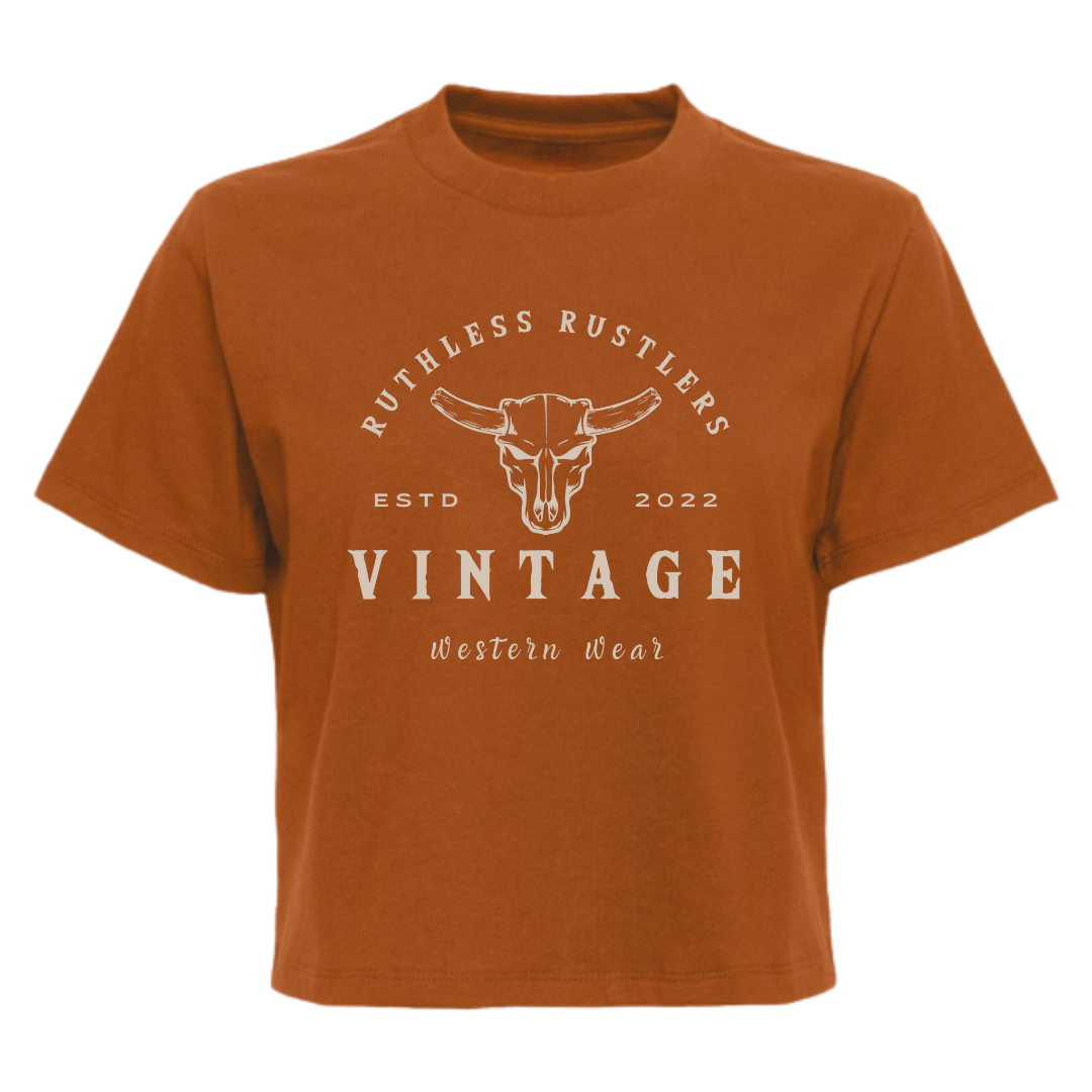 Ruthless Rustlers Vintage Western Wear - Boxy T-Shirt