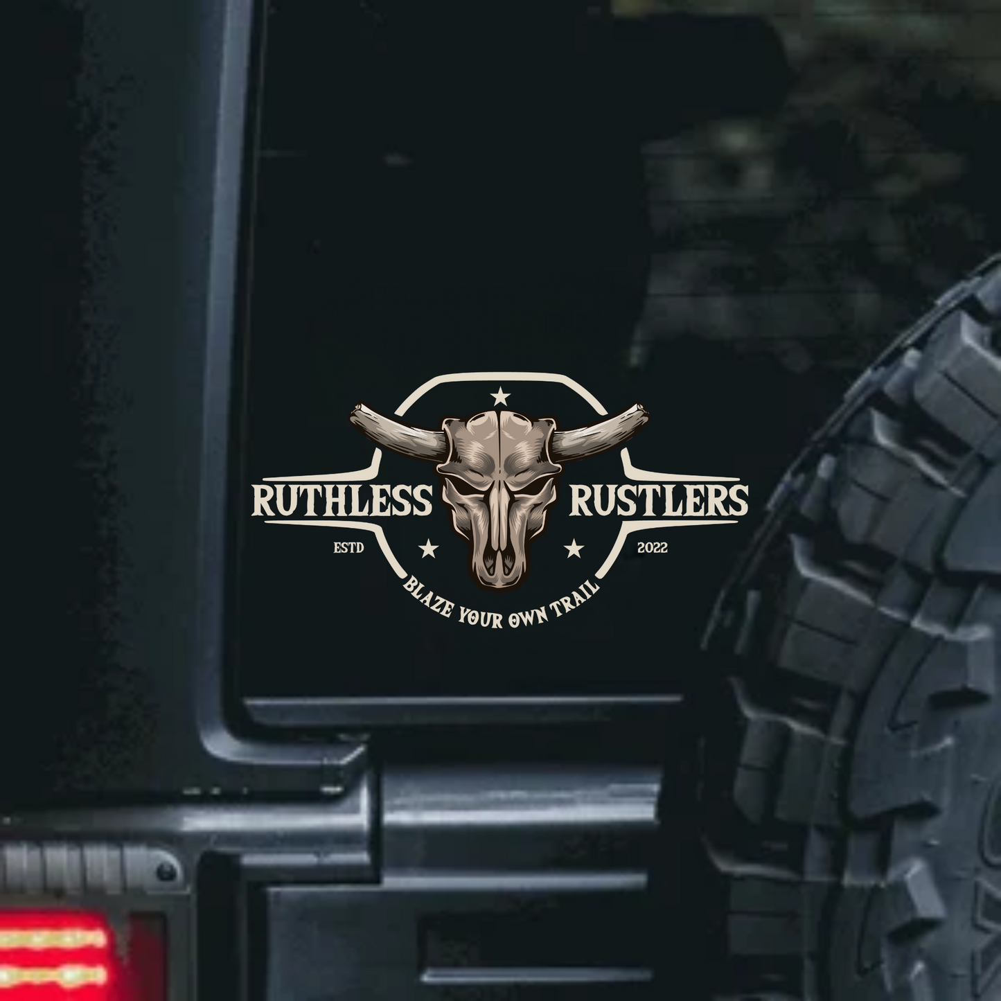 Ruthless Rustlers UV DTF Stickers