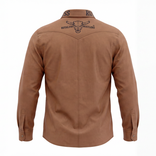 RUTHLESS RUSTLERS WESTERN SNAP SHIRT | Bourbon