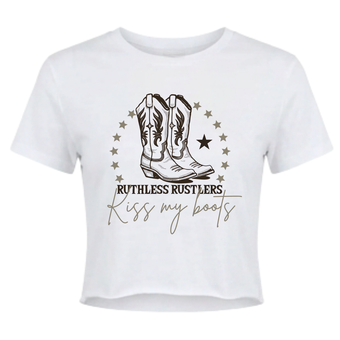 T-SHIRT COURT FESTIVAL KISS MY BOOTS | Blanc