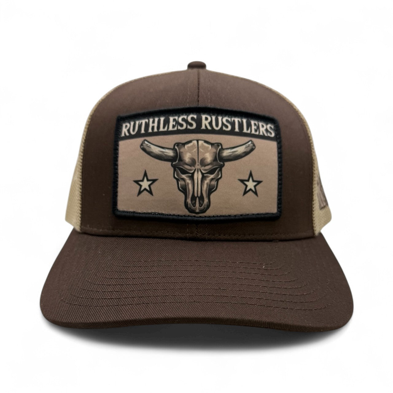 Ruthless Rustlers Maverick Trucker Cap | Brown/Khaki