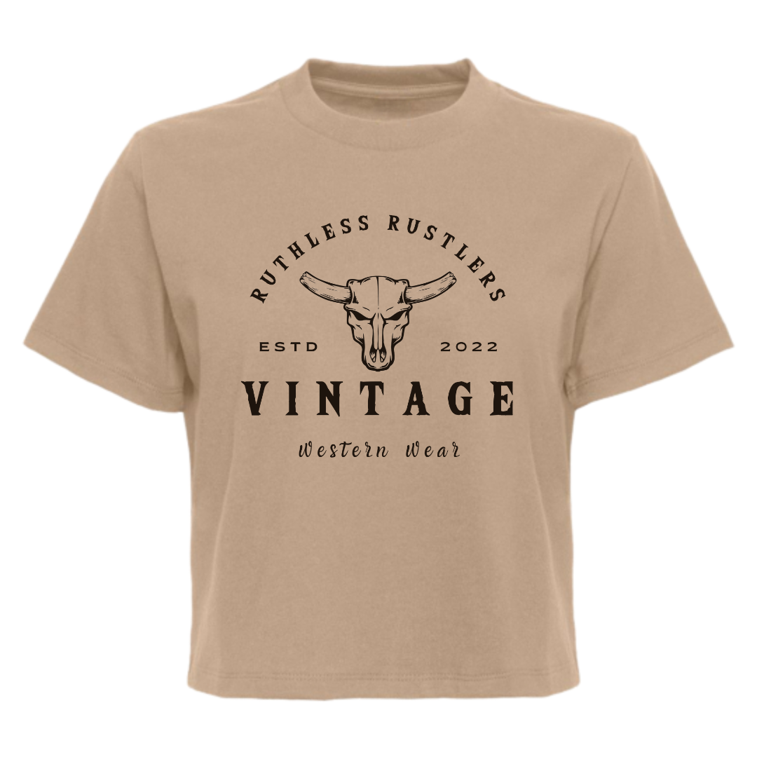 Ruthless Rustlers Vintage Western Wear - Boxy T-Shirt