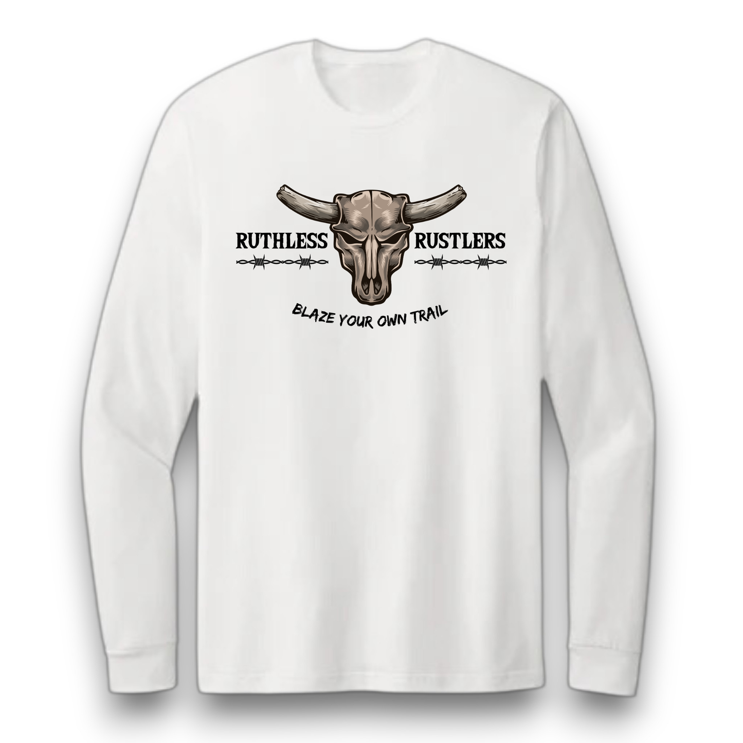 Ruthless Rustlers Barbed Wire Long Sleeve T-Shirt