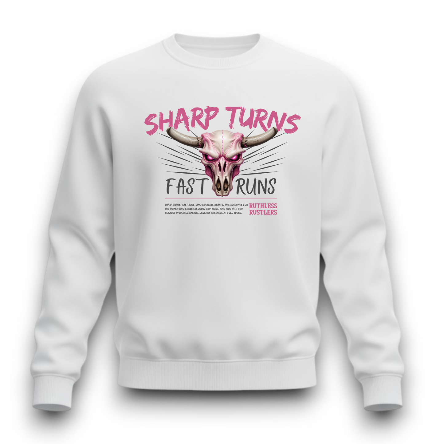 Ruthless Rustlers Sharp Turns Crewneck