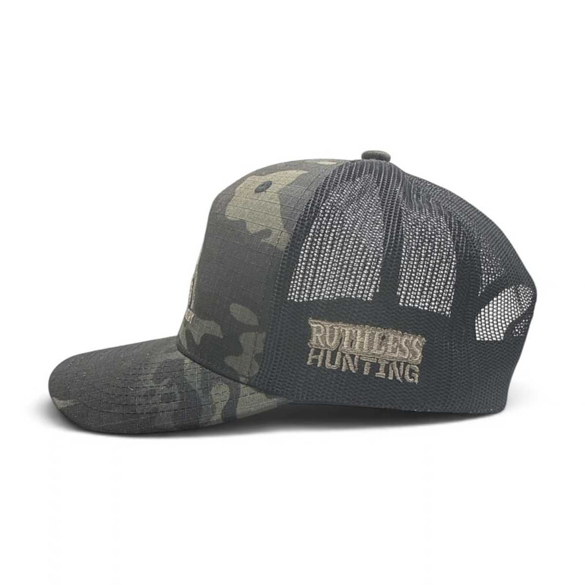 BIG BUCK COUNTRY TRUCKER CAP | Black Camo
