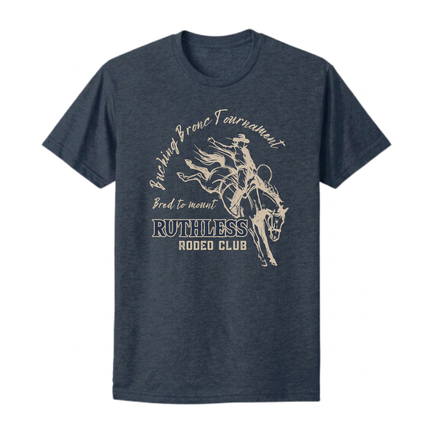 T-SHIRT ENFANT BUCKING BRONC | Bleu marin