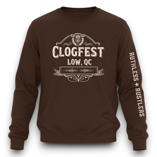 CLOGFEST × Ruthless Rustlers Crewneck