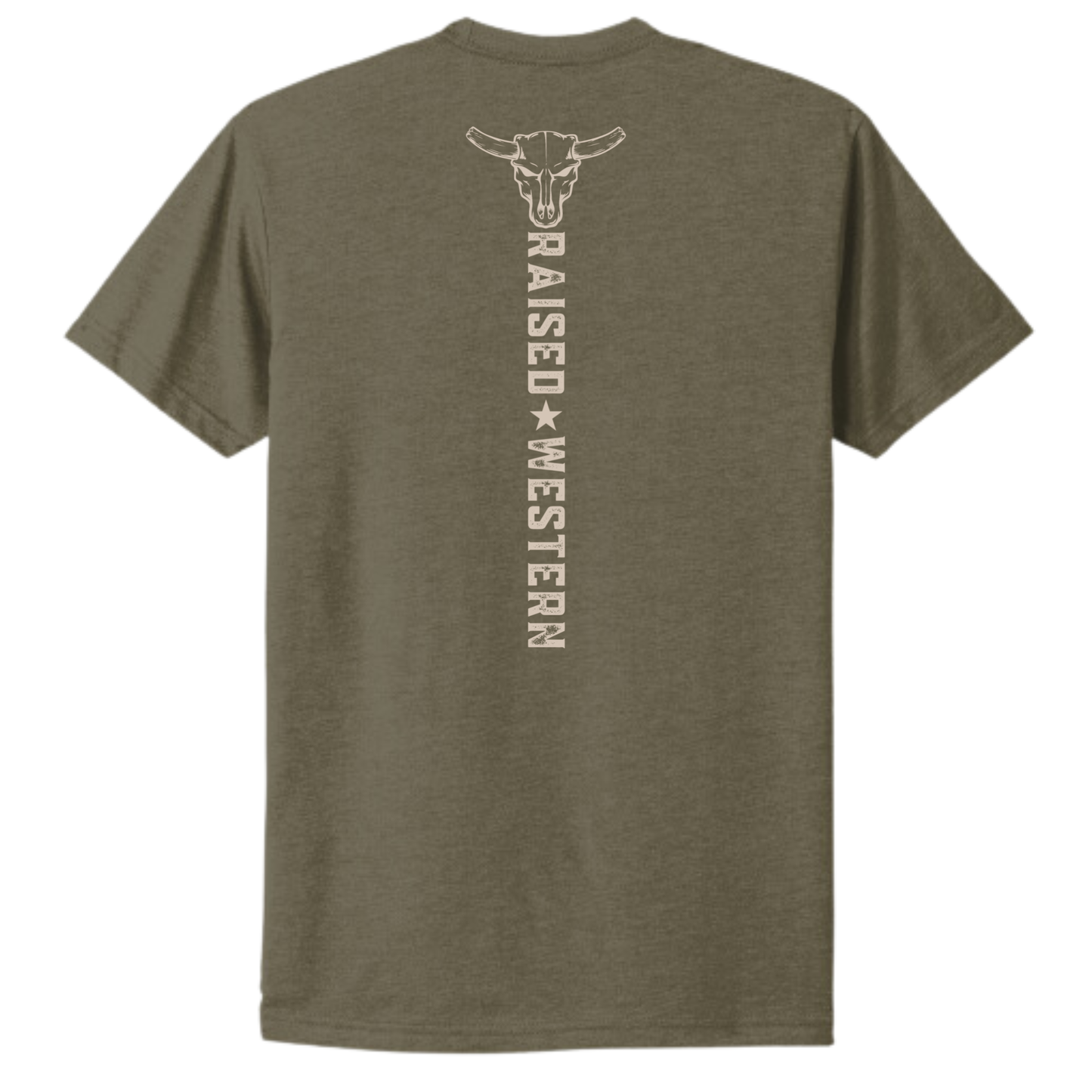 T-SHIRT COUNTRY ROOTS | Vert armée