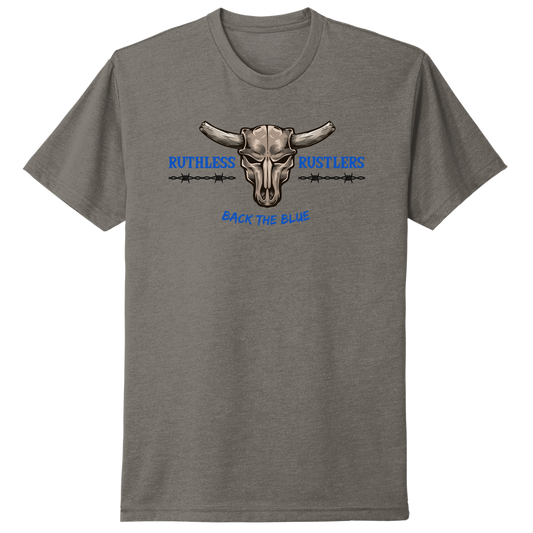 RR Back The Blue - Unisex T-Shirt | Warm Grey Canada