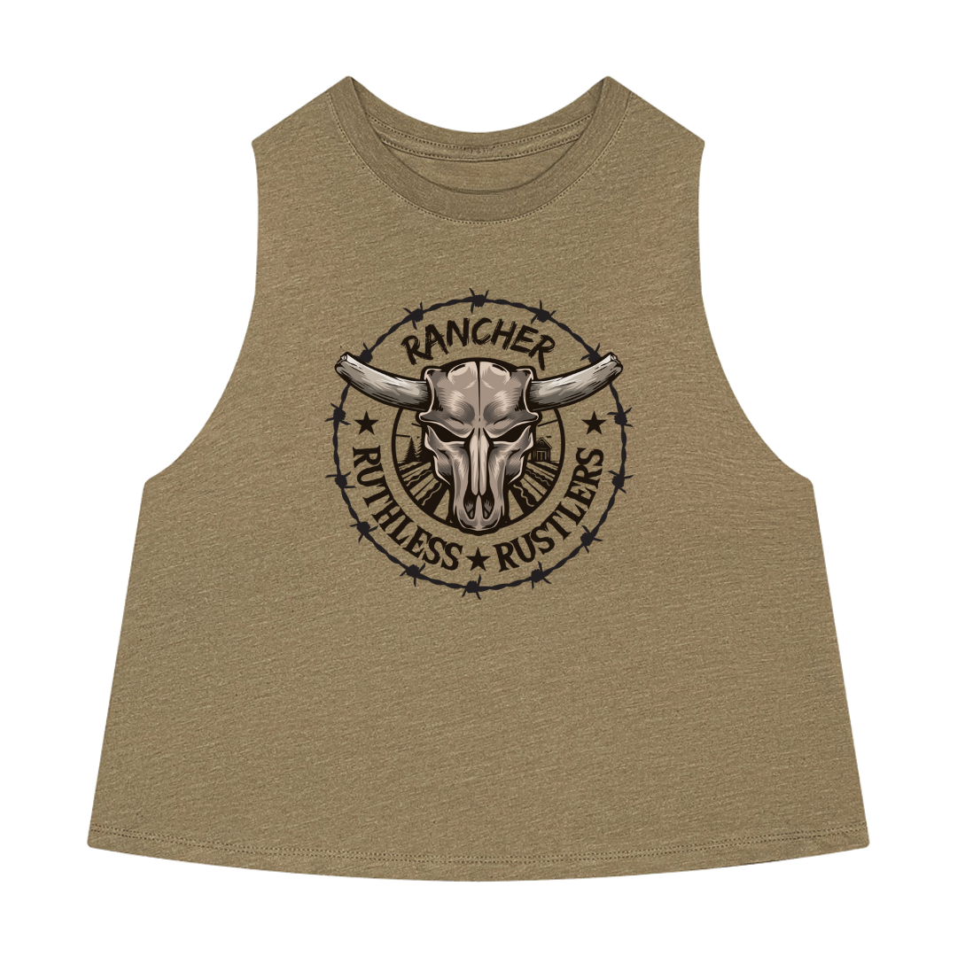 Ruthless Rustlers Rancher - Cropped Tank