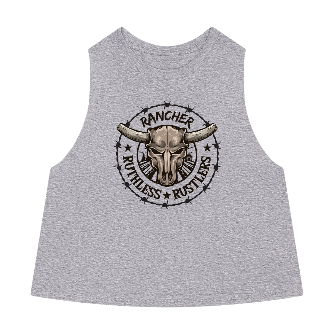 Ruthless Rustlers Rancher - Cropped Tank