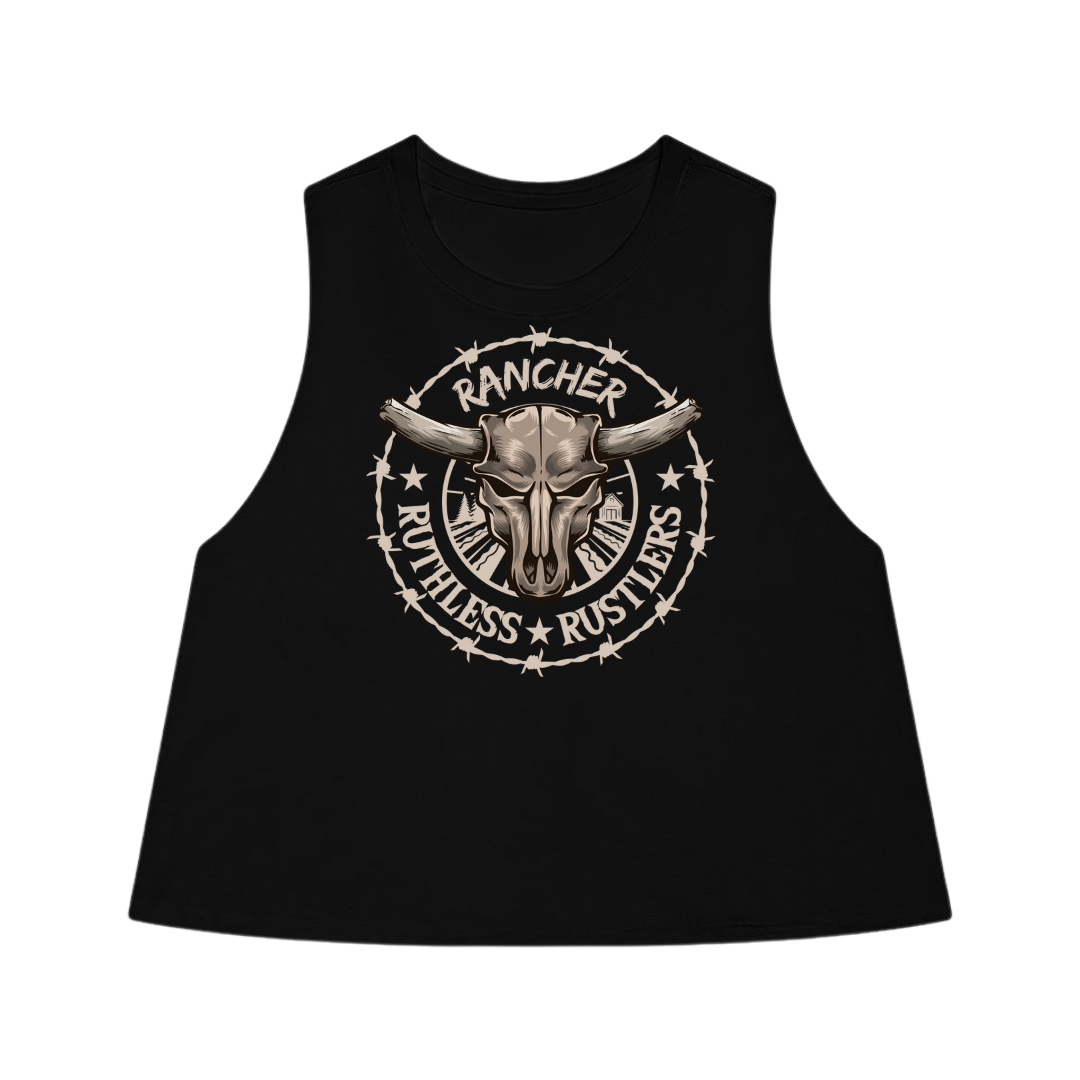 Ruthless Rustlers Rancher - Cropped Tank