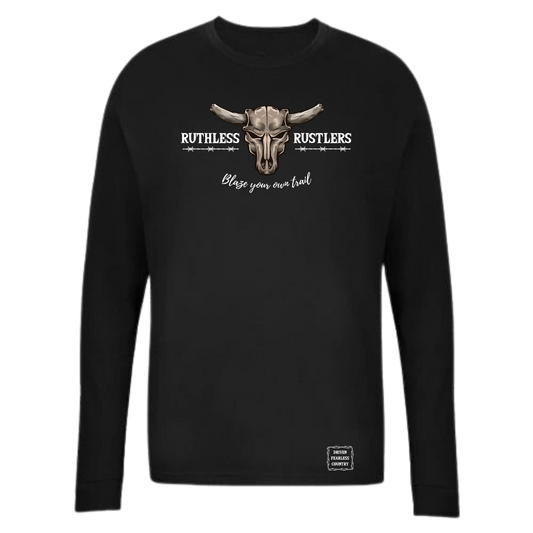 RR Barbed Wire - Unisex Long Sleeve T-Shirt | Black