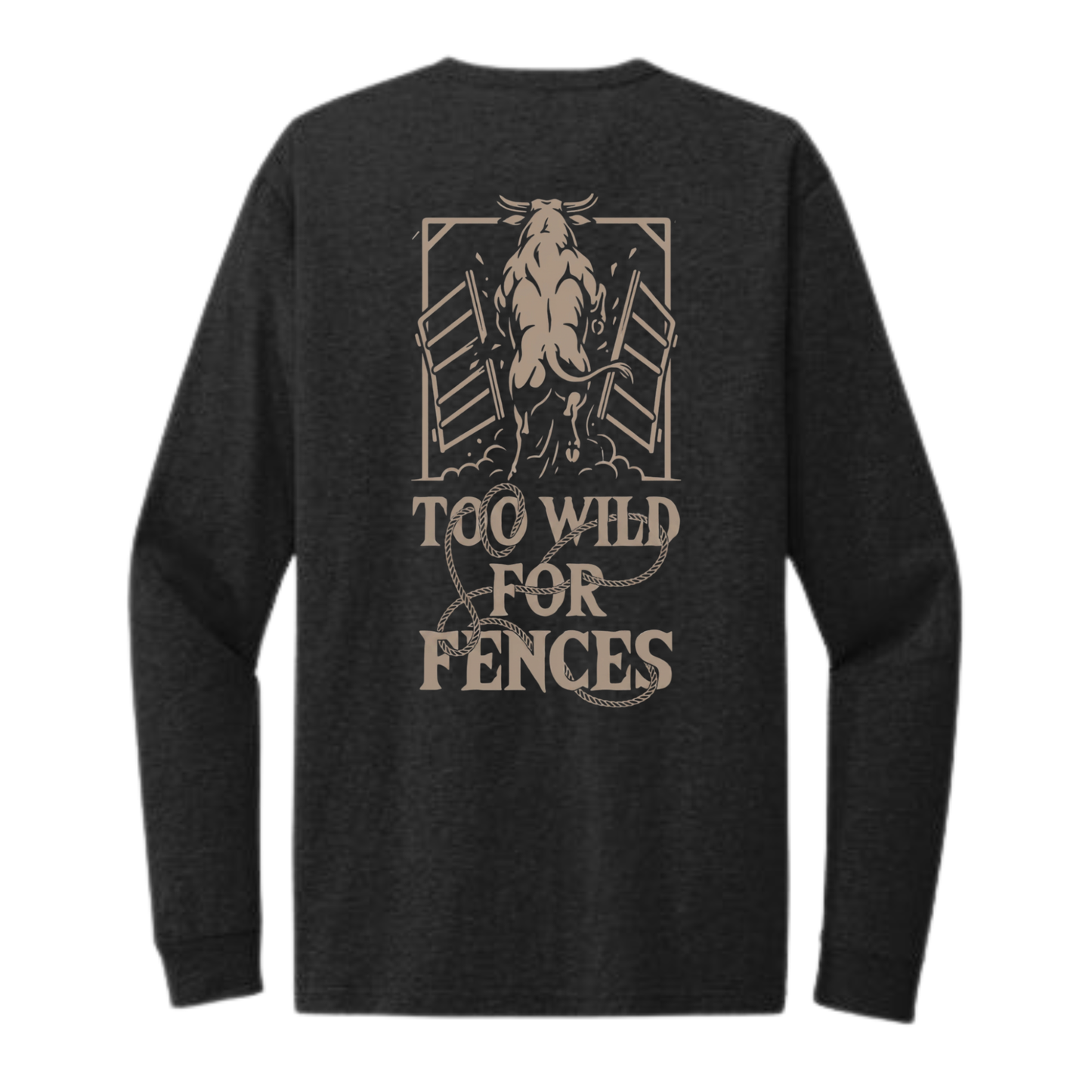 T-SHIRT MANCHES LONGUES RR LIVESTOCK CO. | Noir