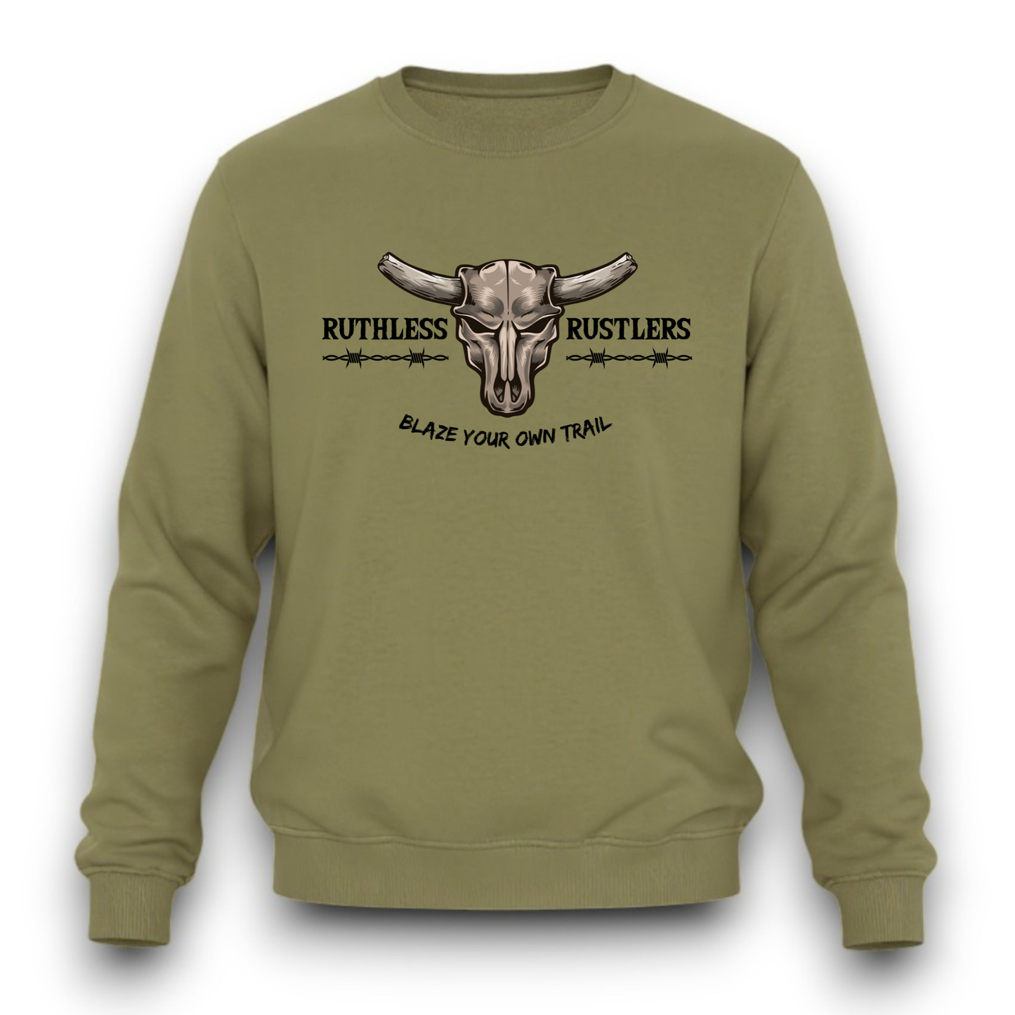 Ruthless Rustlers Barbed Wire Crewneck