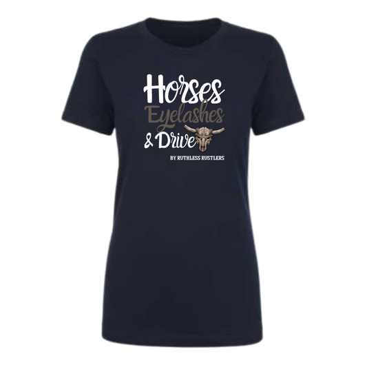 Horses Eyelashes & Drive - Women T-Shirt
