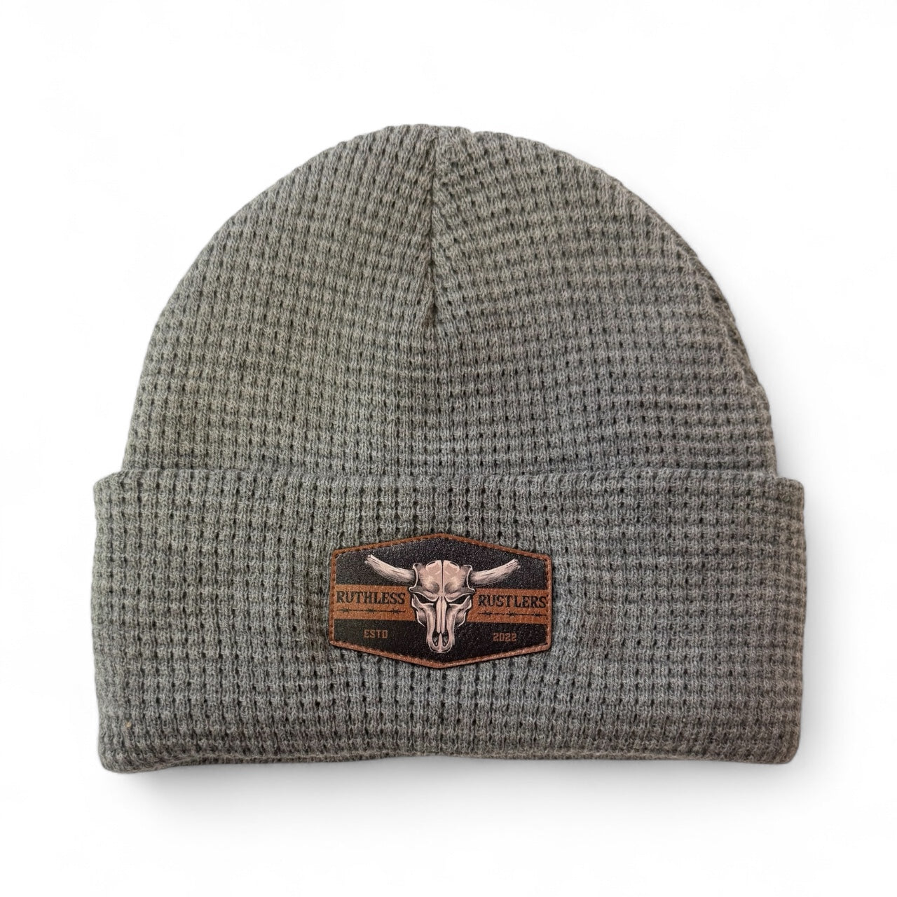 Ruthless Rustlers Waffle Cuff Toque | Grey
