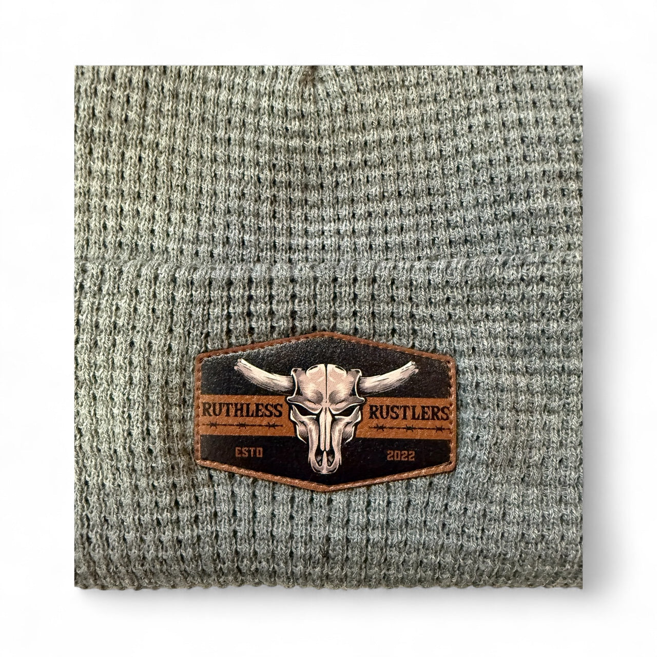 Ruthless Rustlers Waffle Cuff Toque | Grey