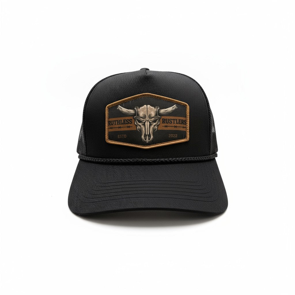 Ruthless Rustlers Barbed Wire Rope Cap | Black
