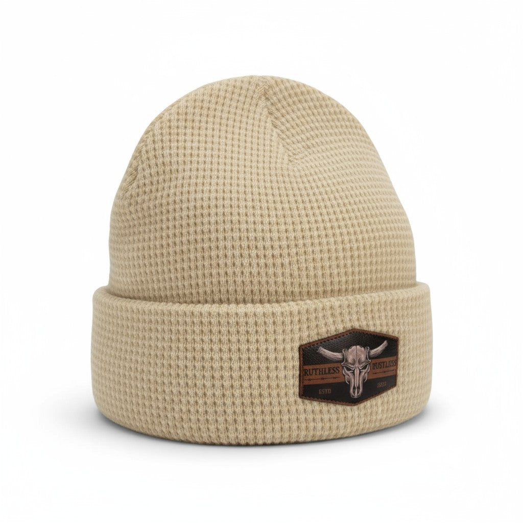 Ruthless Rustlers Waffle Cuff Toque | Ivory