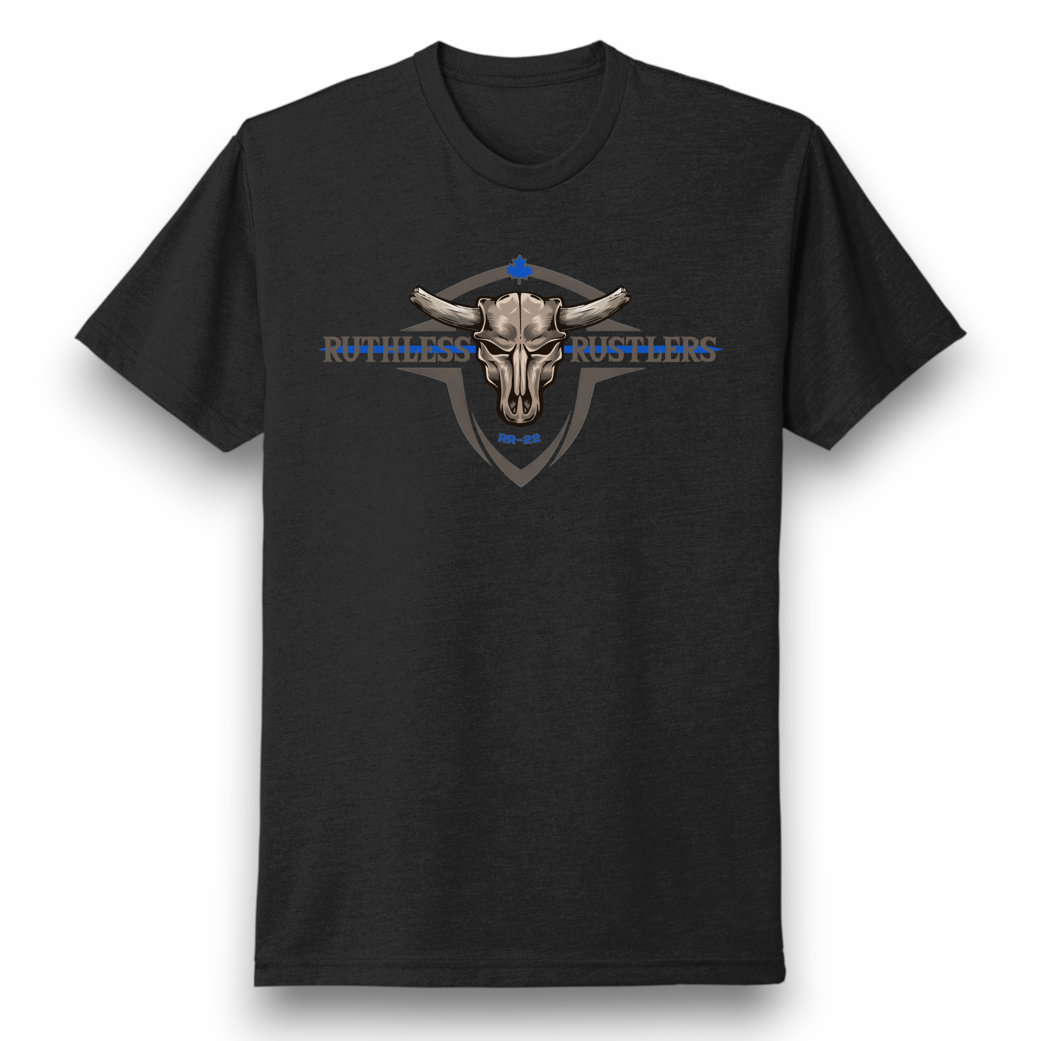 Ruthless Rustlers Law Enforcement Tribute T-Shirt | Black