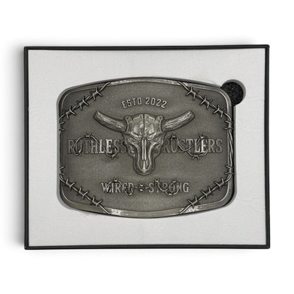 WIRED STRONG BELT BUCKLE | Antique Silver