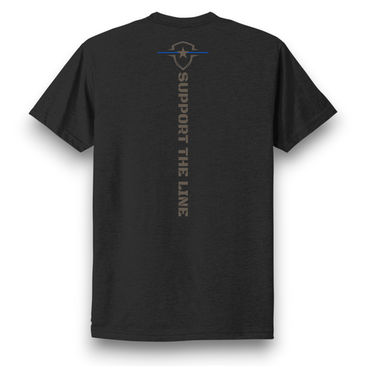 Ruthless Rustlers Law Enforcement Tribute T-Shirt | Black