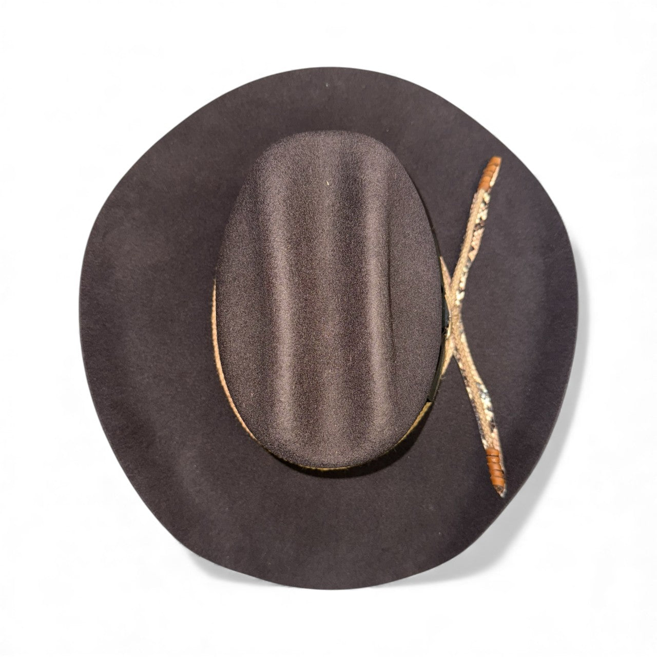 TEXAS HOLD'EM Cowboy Hat | DARK BROWN