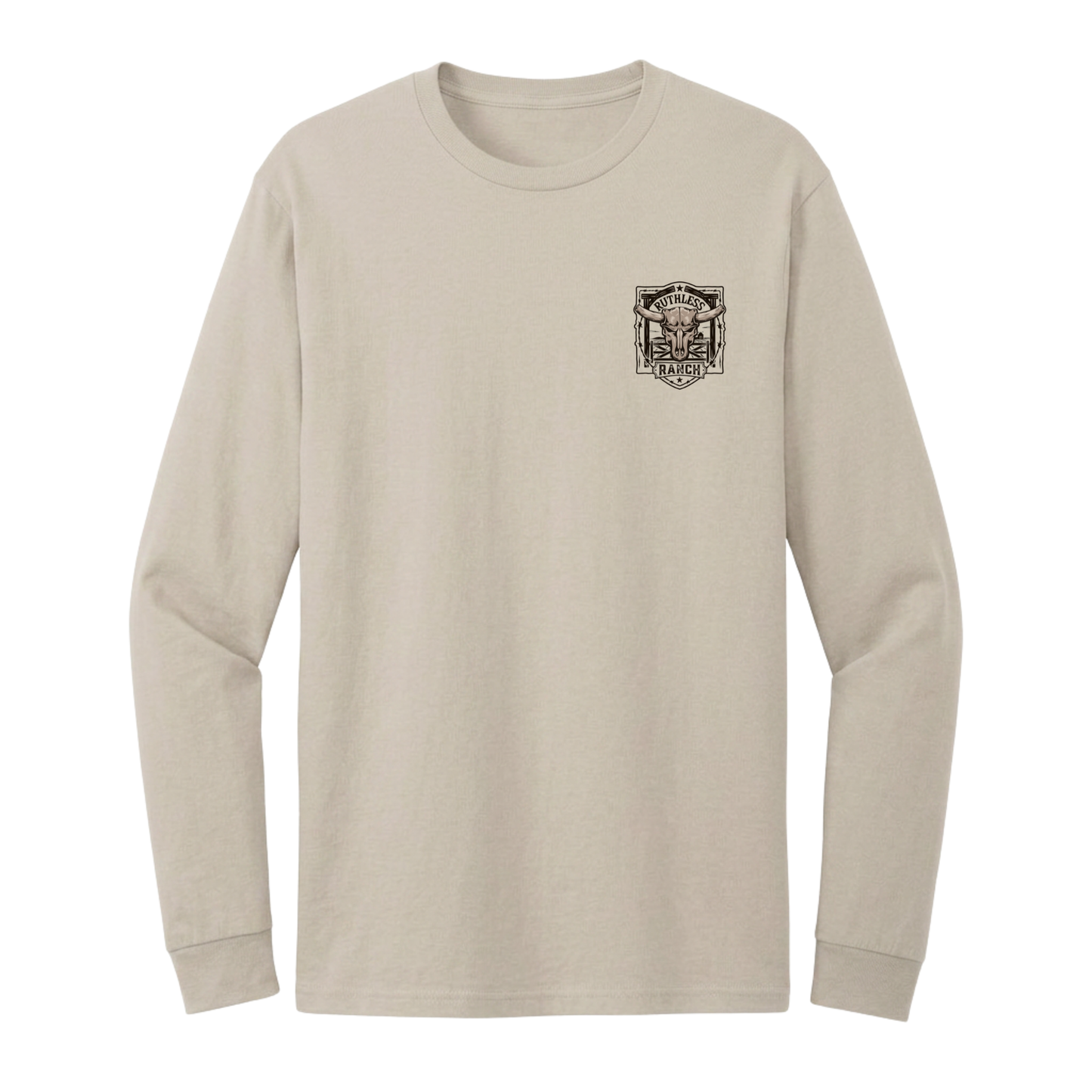 RUTHLESS RANCH LONG SLEEVE T-SHIRT | Sand
