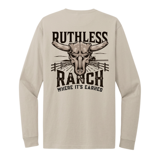 T-SHIRT MANCHES LONGUES RUTHLESS RANCH | Sable