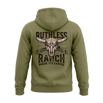 RUTHLESS RANCH HOODIE | Army Green