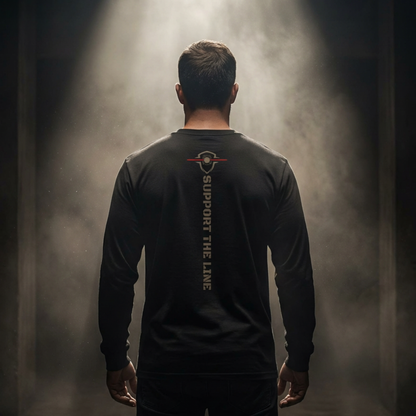 T-Shirt Manches Longues Ruthless Rustlers Firefighters Tribute | Noir