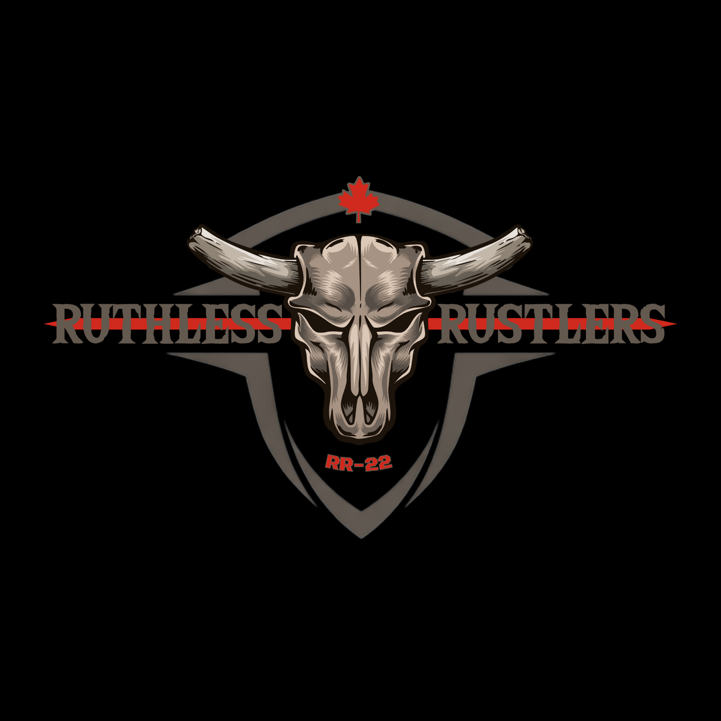 T-Shirt Manches Longues Ruthless Rustlers Firefighters Tribute | Noir