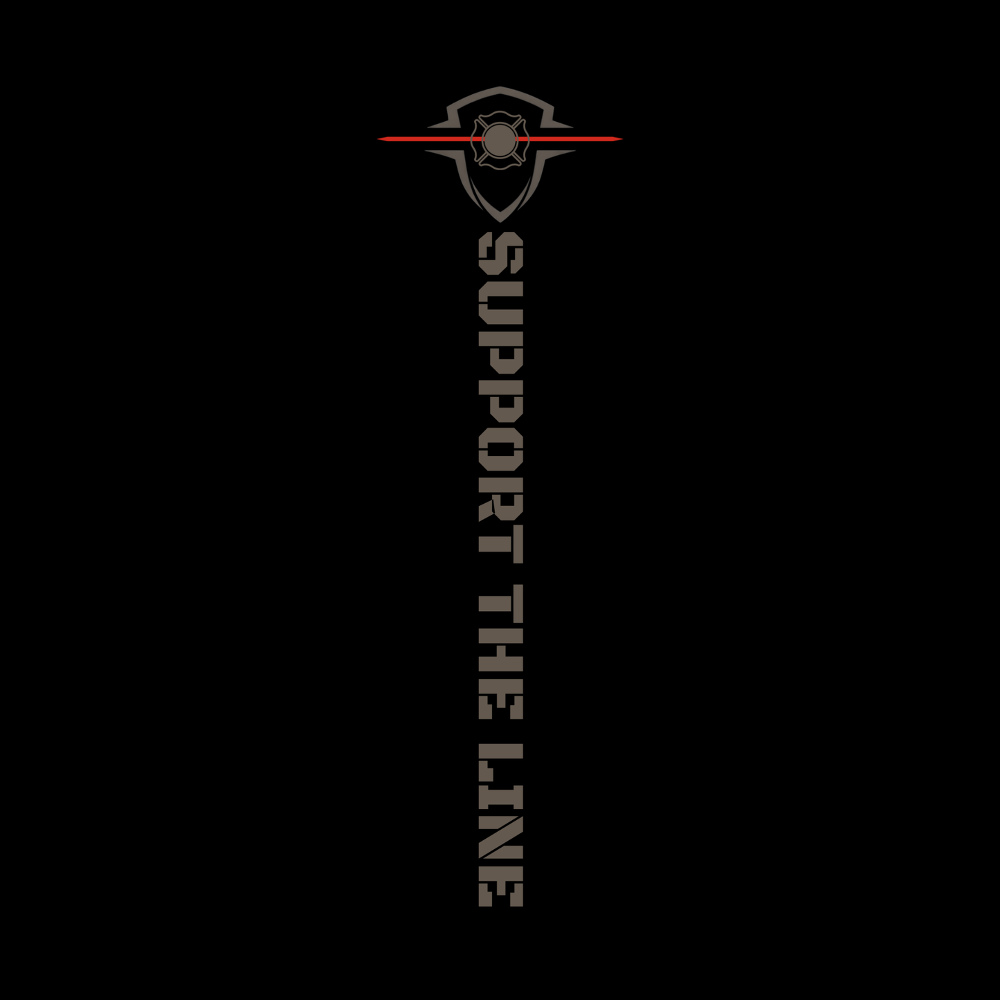 T-Shirt Manches Longues Ruthless Rustlers Firefighters Tribute | Noir