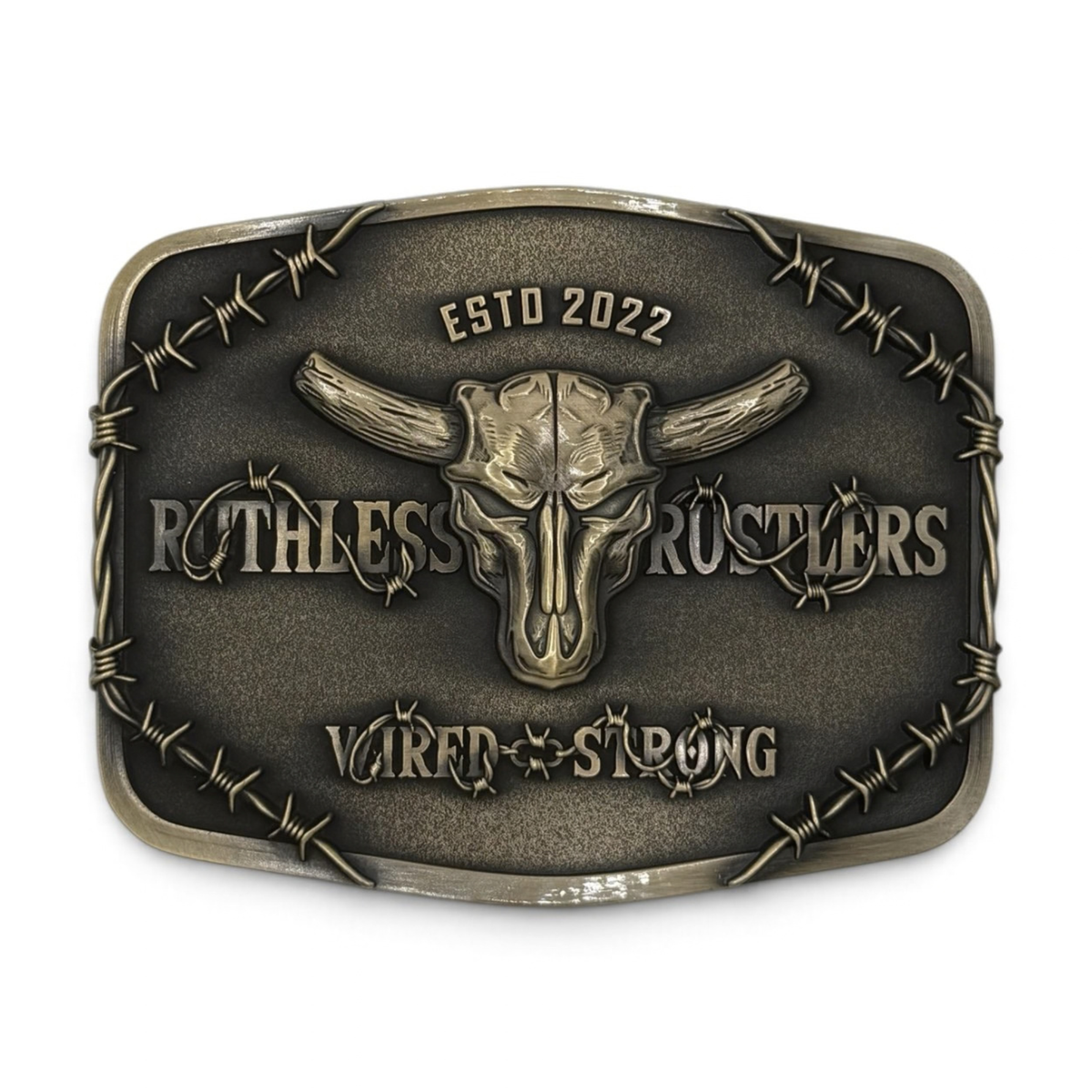 WIRED STRONG BELT BUCKLE | Antique Copper