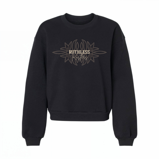 COTTON OUATÉ STITCHED WESTERN | Noir