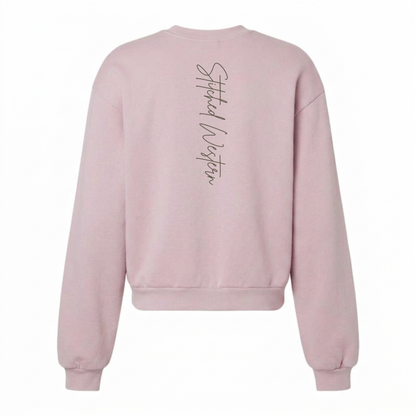 STITCHED WESTERN SWEATSHIRT | Blush