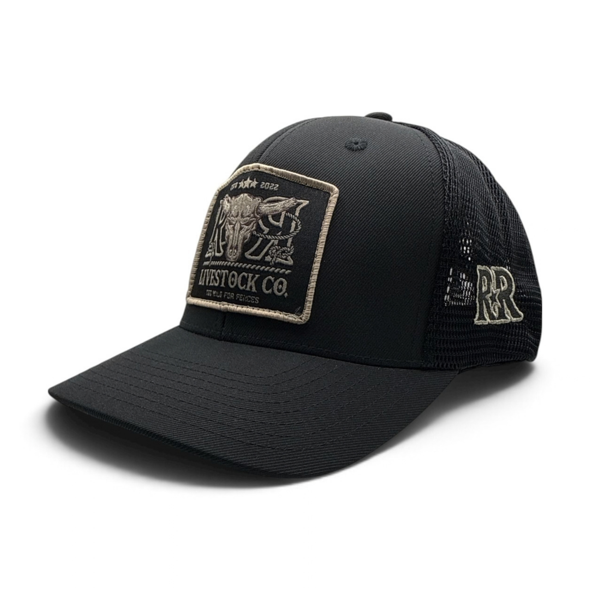 RR LIVESTOCK CO. PREMIUM STRETCH CAP | Black