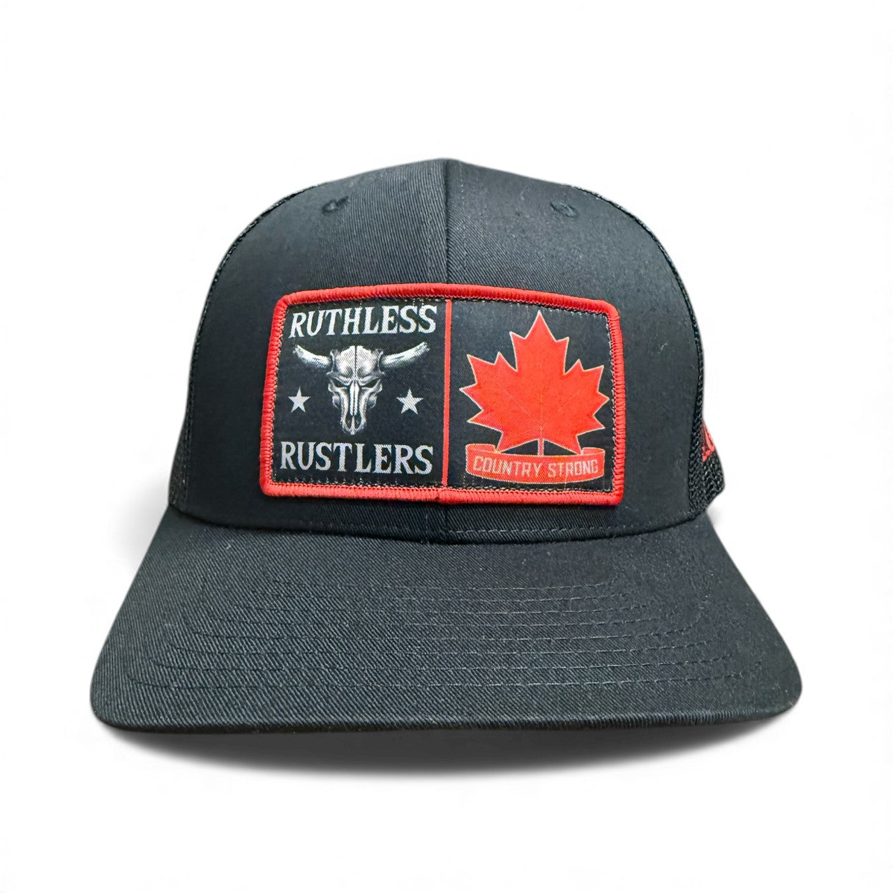 Ruthless Rustlers Canada Strong Trucker Cap | Black