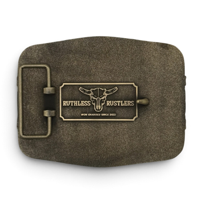 WIRED STRONG BELT BUCKLE | Antique Copper