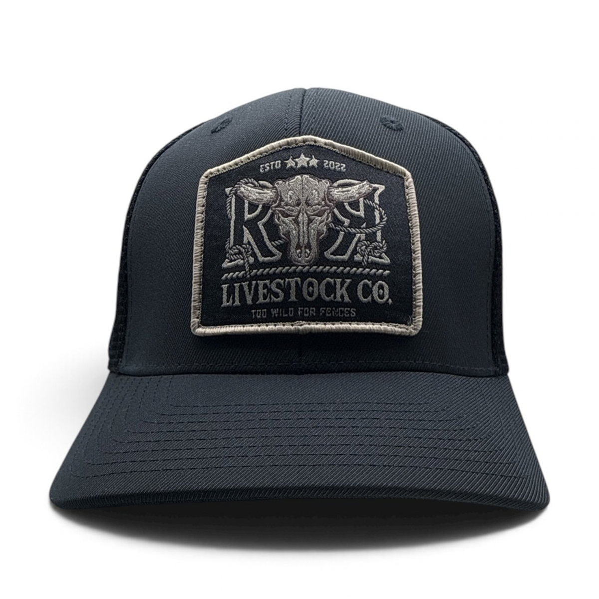 RR LIVESTOCK CO. PREMIUM STRETCH CAP | Black