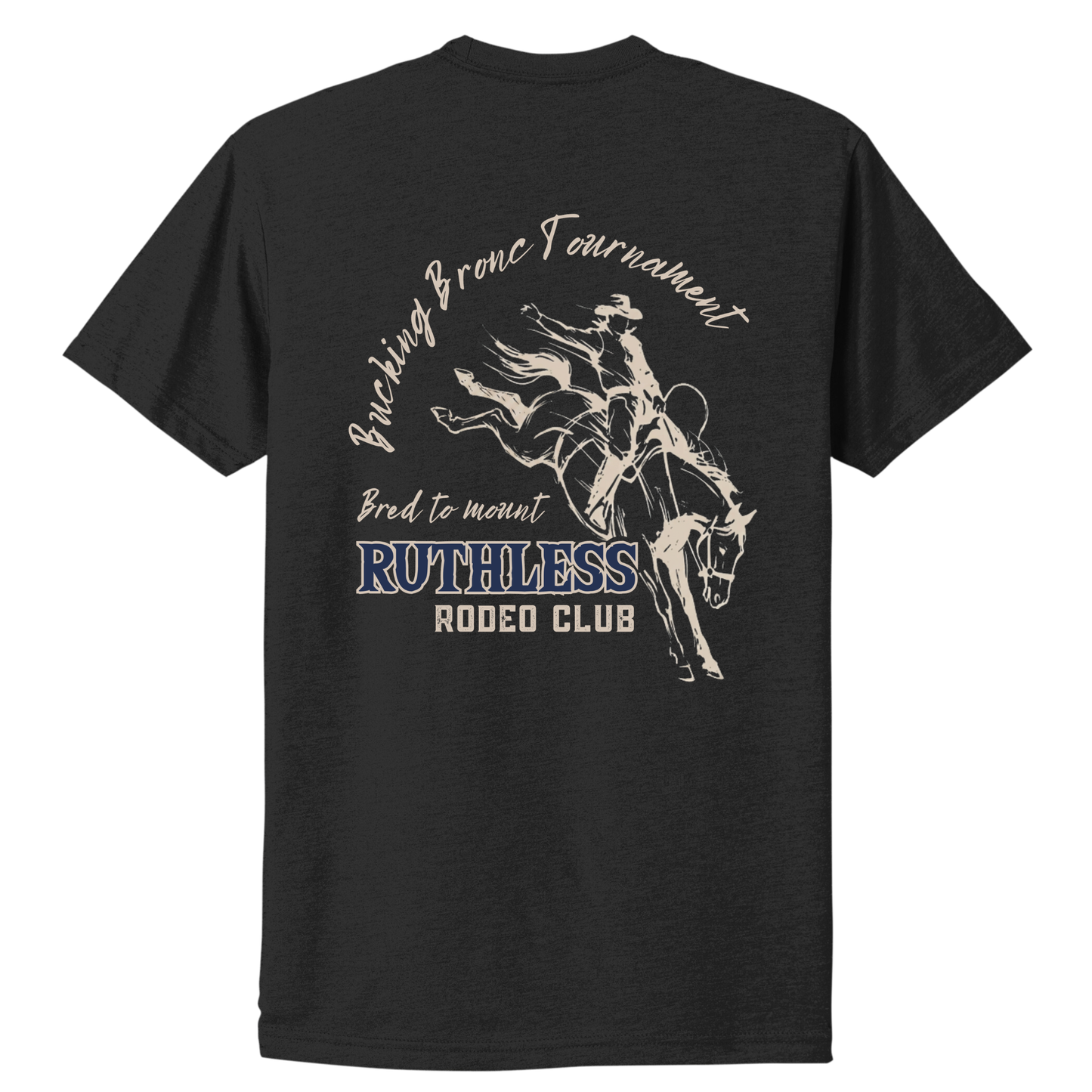 T-SHIRT BUCKING BRONC | Noir